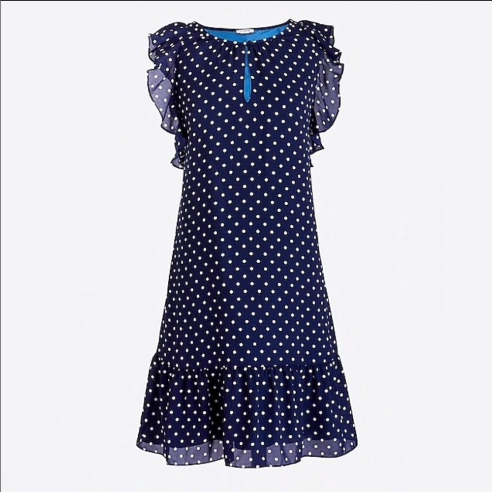 J Crew XS Blue Dress